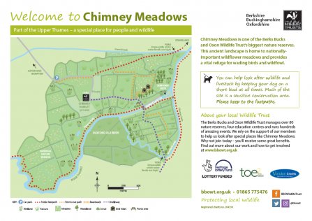 Map of Chimney Meadows Nature Reserve 