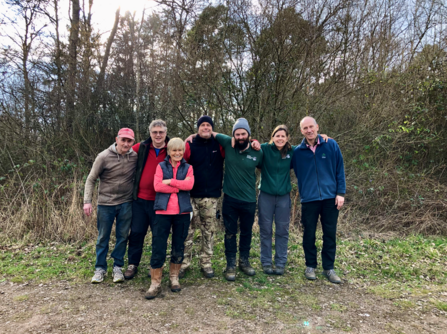 Group of volunteers at Finemere Wood