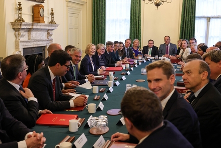 Prime Minister Liz Truss hosting the first Government cabinet meeting.