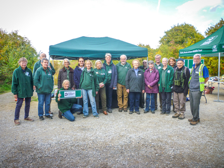 Some of the volunteers of BBOWT's Chilterns Group.