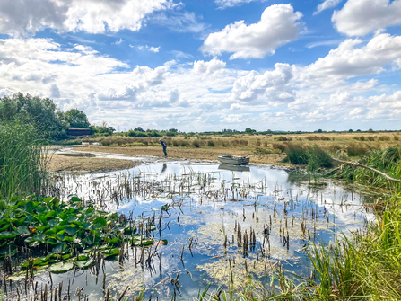 One of the pools at BBOWT's Gallows Bridge Farm reserve in the Upper Ray Meadows. Picture: Chloe Bradford