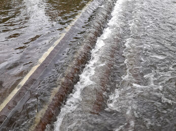 Baffles to aid fish passage along Great Brook Ford, Chimney Meadows National Nature Reserve
