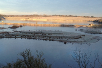College Lake in winter