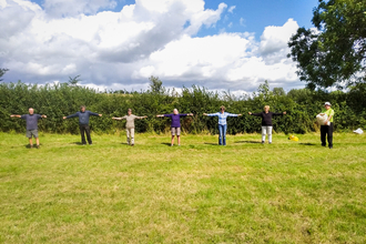 Hedgerow Havens volunteers sowing wildflower seeds at Quainton Recreation Ground. Picture: Marcus Militello