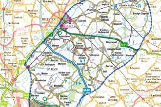 A map of the Bernwood Forest, Otmoor and Upper Ray Living Landscape area. Picture: BBOWT