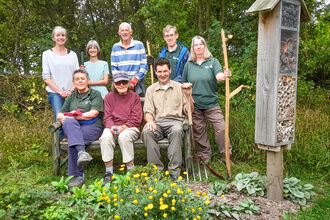 College Lake wildlife garden volunteer group. Picture: Paul Simmons
