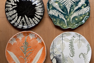 Botanical Clay Plates 