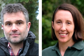 Wildlife Trusts Chief Executive Craig Bennett, left, and BBOWT Conservation Strategy Director Prue Addison, right.