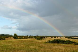 Rainbow over Greenham Common