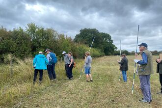 Members of the RBOR project attending a hedge workshop
