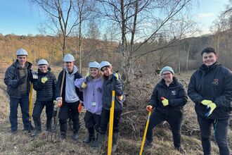 Young volunteers at Warbury
