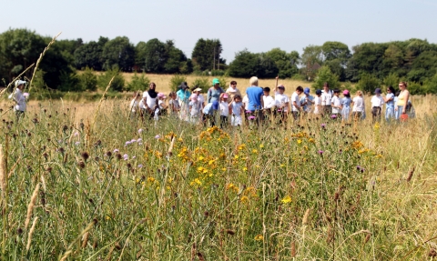 School children at Woolley Firs by Ric Mellis