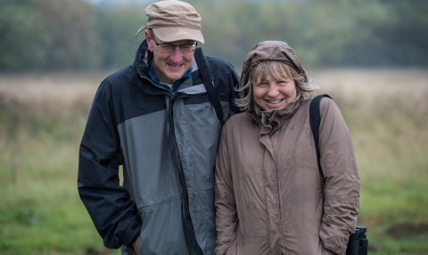 People on a rainy walk