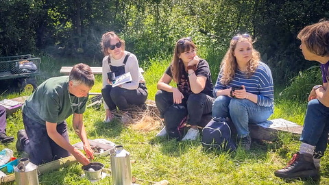 Nature lovers at BBOWT's Wild Connections social club for adults. Picture: Gill Marshall