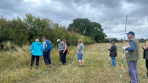 Members of the RBOR project attending a hedge workshop
