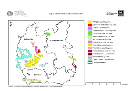 Water vole key areas