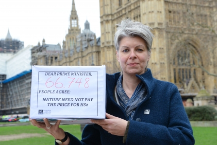 Estelle Bailey, Chief Executive of BBOWT, at the Houses of Parliament