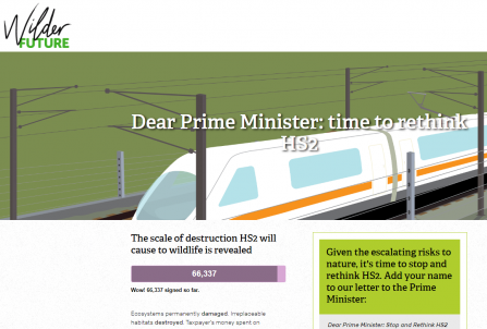 Webpage showing signatures on letter to prime minister