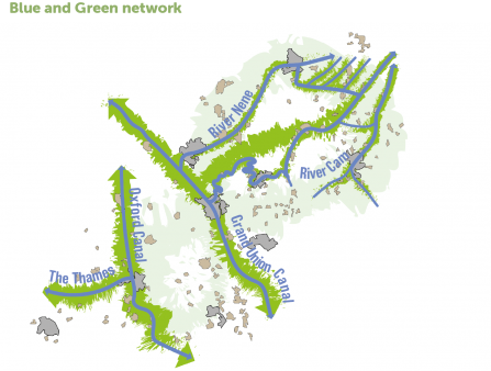 100 miles blue and green network