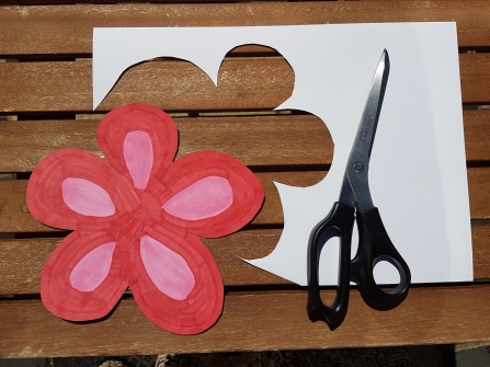 Cut out flower