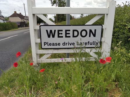 Weedon village sign