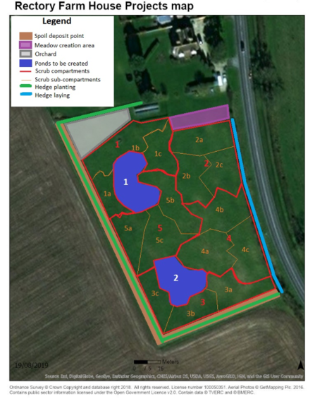 Hedgerow Havens Rectory Farm projects map