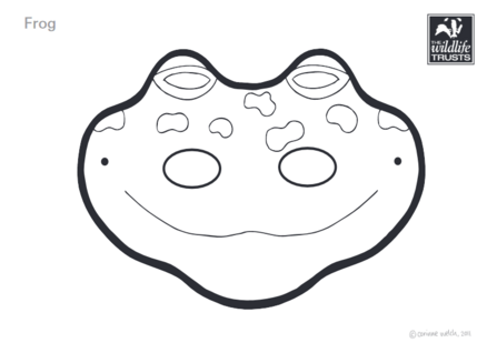 Frog mask template