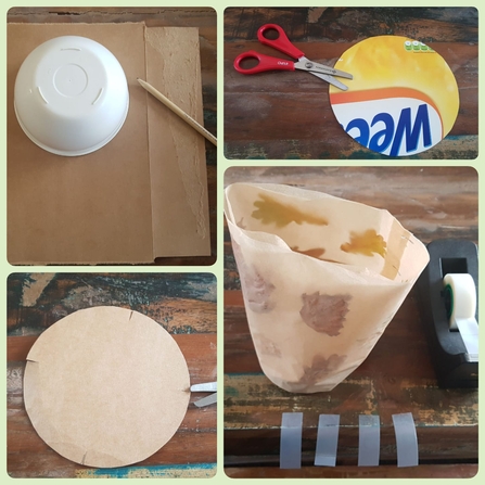Make a cardboard base
