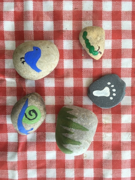 Story stones on table by Charlotte Evetts