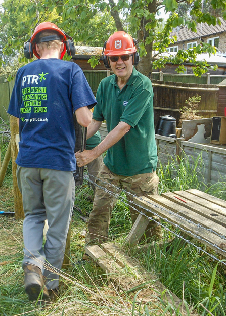 BBOWT volunteer Graham Breadmore, who helps look after Loddon Nature Reserve near Reading.