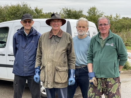 Some of the volunteers from BBOWT's West Berks Field Team. Picture: Ade Wallington