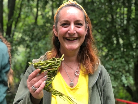 Engaging with Nature participants at a session in the woods. Picture: Carrie Starbuck