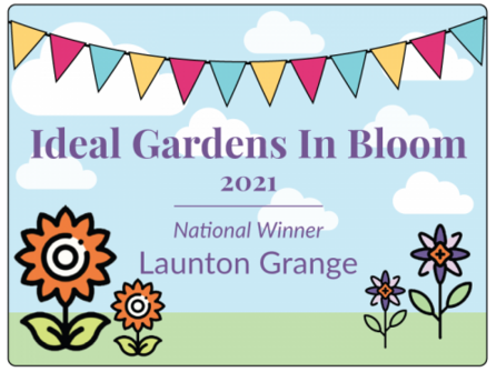 Ideal Gardens in Bloom competition graphic