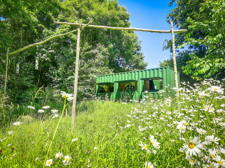 The new woodland bird hide at the Nature Discovery Centre