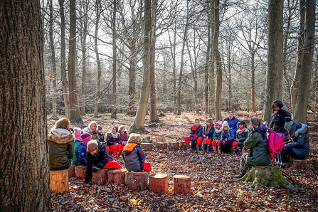 School children at Windsor Great Park. Picture: Ric Mellis