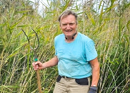 BBOWT volunteer Gustav (Gus) Clark