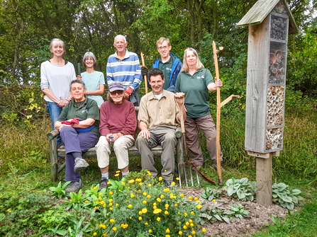 College Lake wildlife garden volunteer group. Picture: Paul Simmons