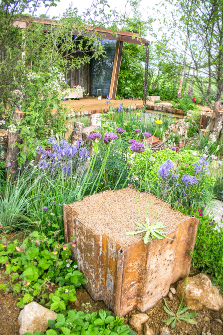 BBOWT and The Wildlife Trusts' show garden at the 2023 RHS Malvern Spring Festival.