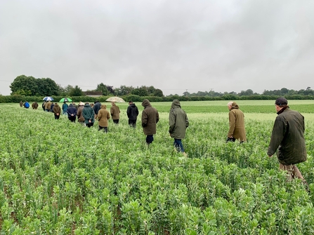 Farmers and landowners on a site visit as part of BBOWT's Reconnecting Bernwood, Otmoor and the Ray project