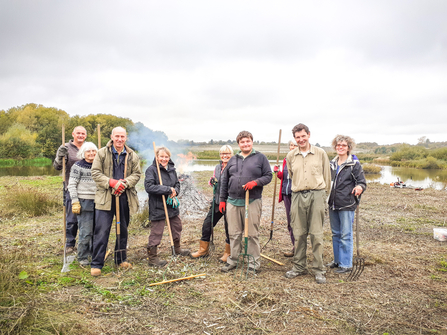 Volunteers of the Friday group at College Lake.