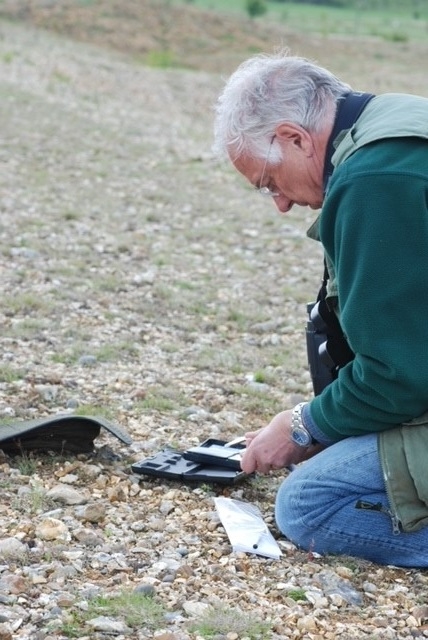 BBOWT volunteer Jan Legg at work.