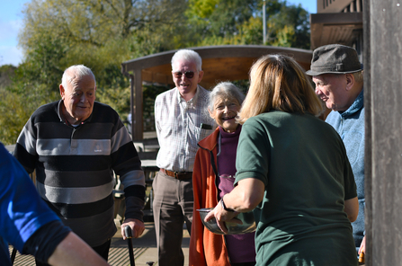 Guests of the Nature Memories Cafe smiling