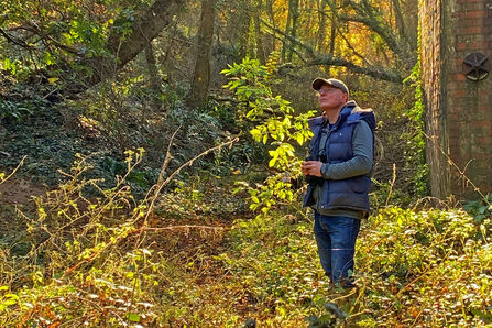 Jon Mason, 'The Early Birder', at BBOWT's Hook Norton Cutting Nature Reserve, Oxfordshire