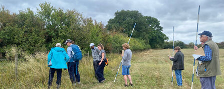 Members of the RBOR project attending a hedge workshop