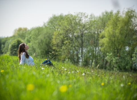 Picture of girl in field