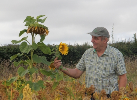 Andy one of the Jordans Farm Partnership farmers