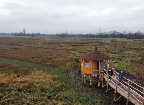 The Thames Observation Platform at Chimney Meadows. Picture: BBOWT