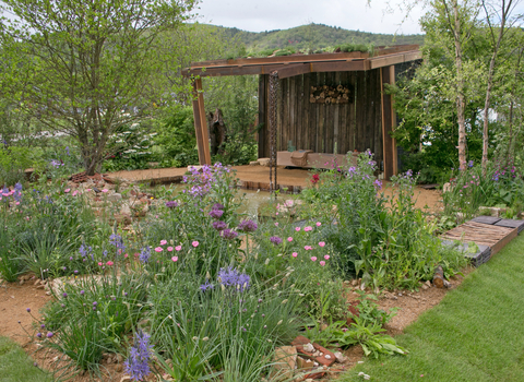 BBOWT and The Wildlife Trusts' show garden at the 2023 RHS Malvern Spring Festival