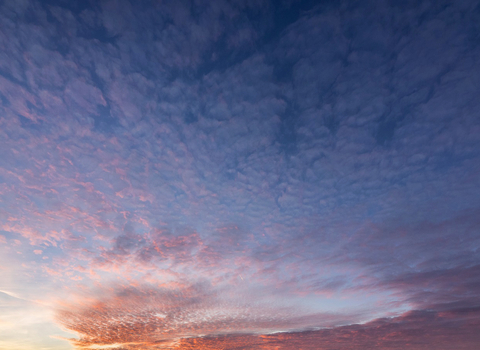 Sunset sky and beautiful clouds