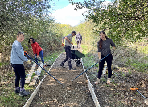 Staff from Novuna Vehicle Solutions on a BBOWT Wild Work Team Day